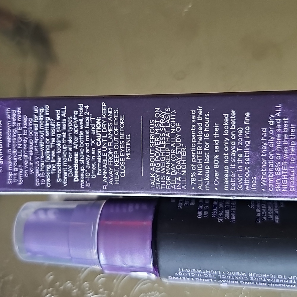 NIB Urban Decay All Nighter Makeup Setting Spray Deluxe Travel Purse Size - Picture 3 of 5